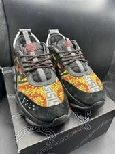 Versace Chain Reaction Tessuto St.Heritage+Crosta+Vitello ’S EU 45 US 12 3