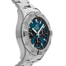 Breitling Avenger B01 Chronograph Steel Auto 42mm Blue Bracelet AB0146101C1A1 3