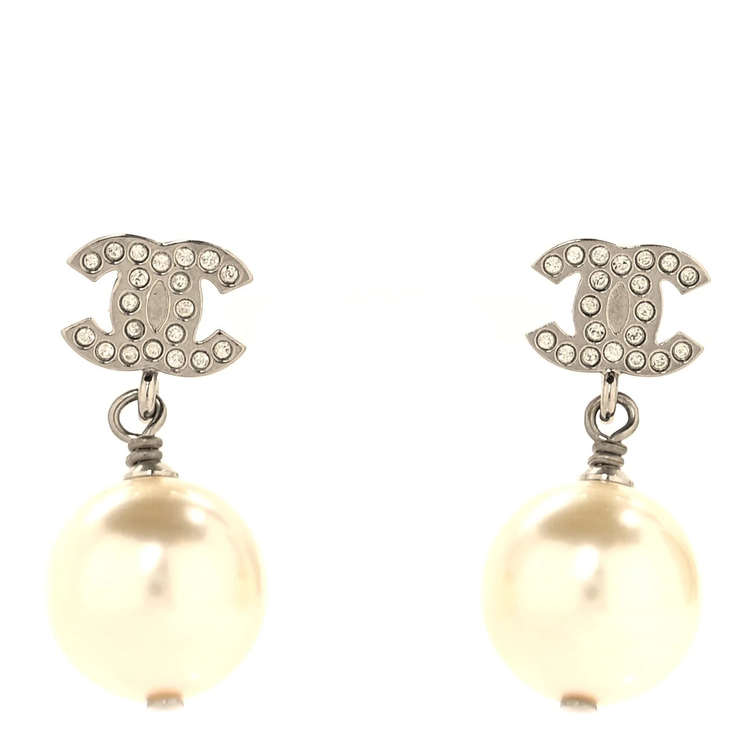 Chanel — CC Drop Earrings Pearly — Jewelry — resale