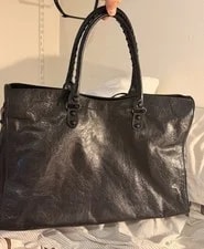Balenciaga City Large Satchel Top Handle Zip W/ Original Dust 3
