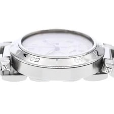 Cartier Pasha 38 W31018H3 Chronograph Date Silver Dial Quartz Watch_973600 4
