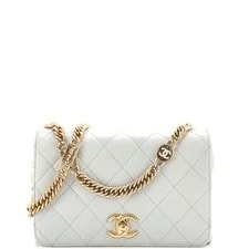 Chanel — Chanel Logo Enamel Full Flap — Handbag — resale