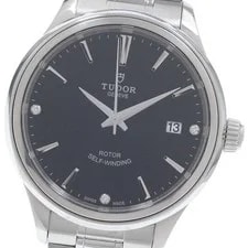 Tudor — Tudor Style 12500 Date 3P Diamond Black Dial Automatic Watch_957144 — Watch — resale