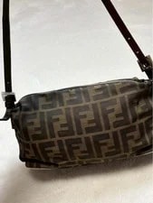 Fendi Pattern Mini Pochette Top Handle Small Zip Casual 2