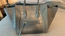 Celine Luggage Phantom Matte Embossed Auth 4