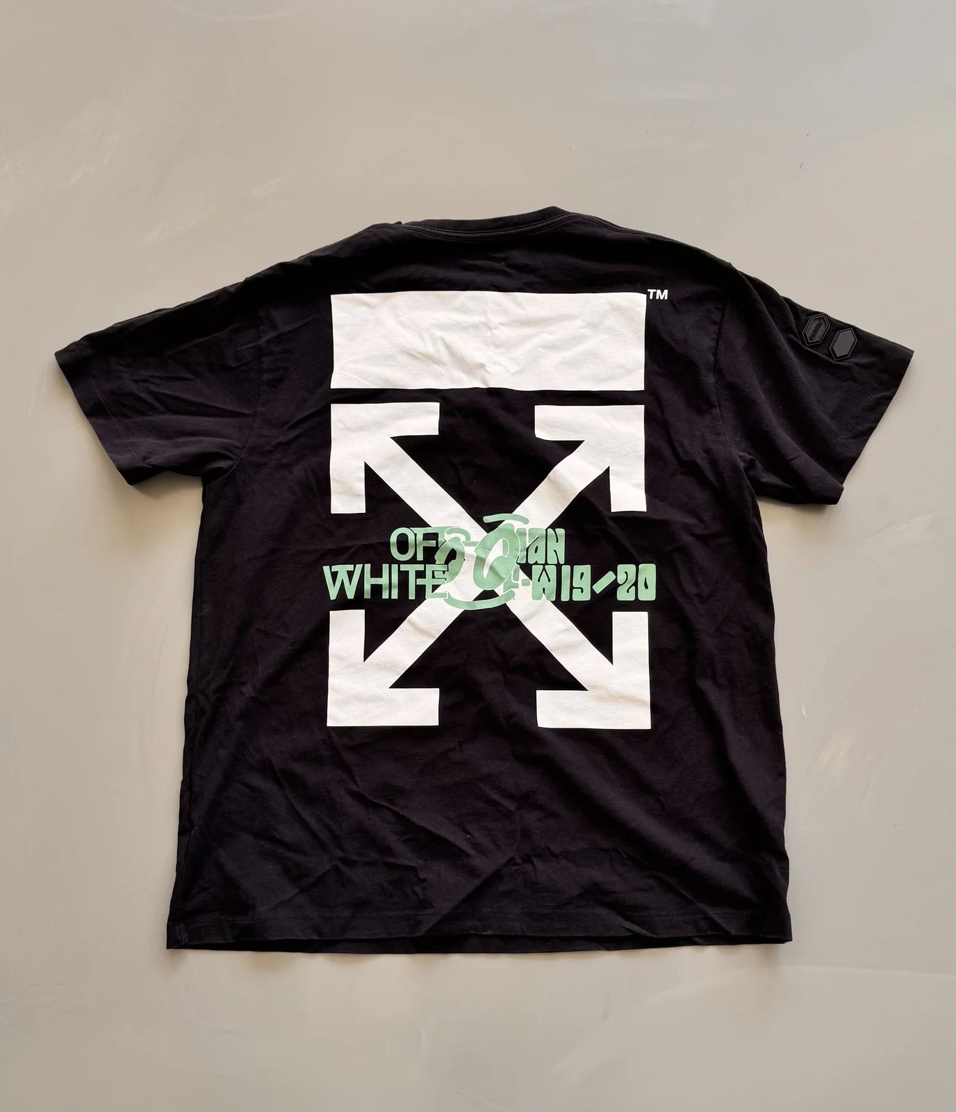 Off-White — Off-White “Waterfall” Graphic Oversized T-Shirt — streetwear — resale