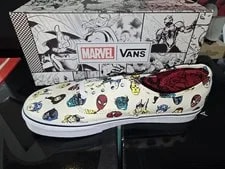 Vans Marvel Heads/Mlt Size 9 With OG Box Never Worn 3