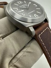 2021 Panerai Luminor 44mm Titanium Brown Dial Manual Wind PAM00061 PAM61 B+P 3