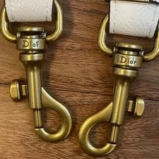 Authentic Christian Dior Saddle Strap and 2