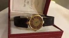 Cartier — Cartier Must de Vendome Burgundy Dial Vermeil 24mm — Watch — resale