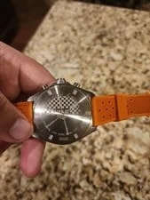 TAG Heuer Formula 1 Chronograph 43mm Blue Dial With Orange Rubber Strap 3