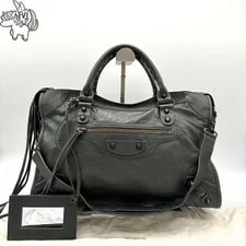 Balenciaga — Excellent Balenciaga the City 2way Dark — Handbag — resale