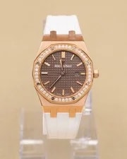 2014 Audemars Piguet Royal Oak Quartz Brown Dial Complete 2