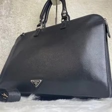 Prada — Prada 2-Way Business Triangle Logo Japan 069720 — Handbag — resale