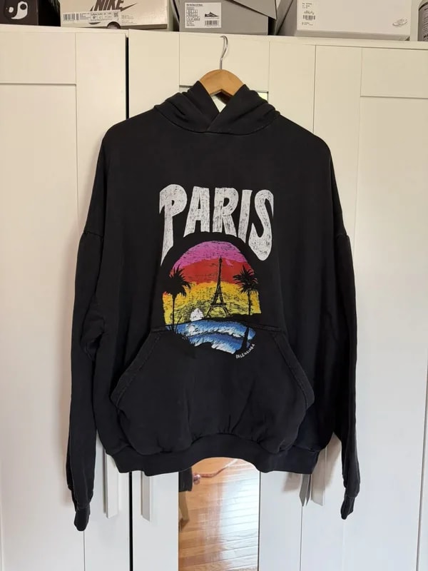 Balenciaga — Balenciaga Paris Tropical Oversized Hoodie ‘ / ’ — streetwear — resale