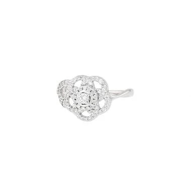 Chanel — Chanel Camélia Embroidered Small Model, in White Gold and Diamonds — Jewelry — resale