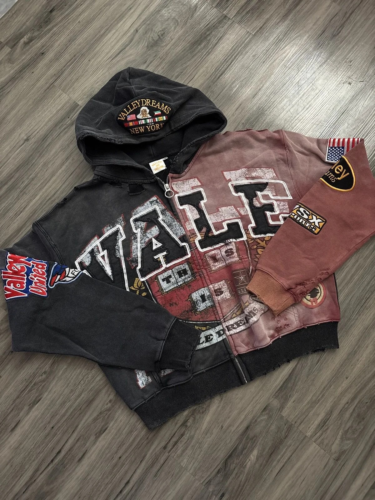 Vale Forever Valley Dreams Two-Face Zip Up Hoodie 2