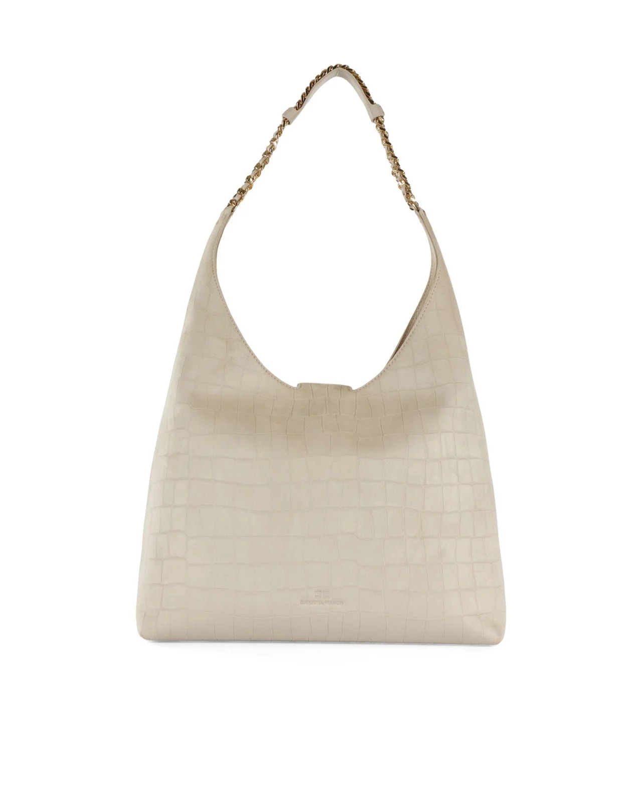 Elisabetta Franchi -Embossed Hobo — Shell: 3