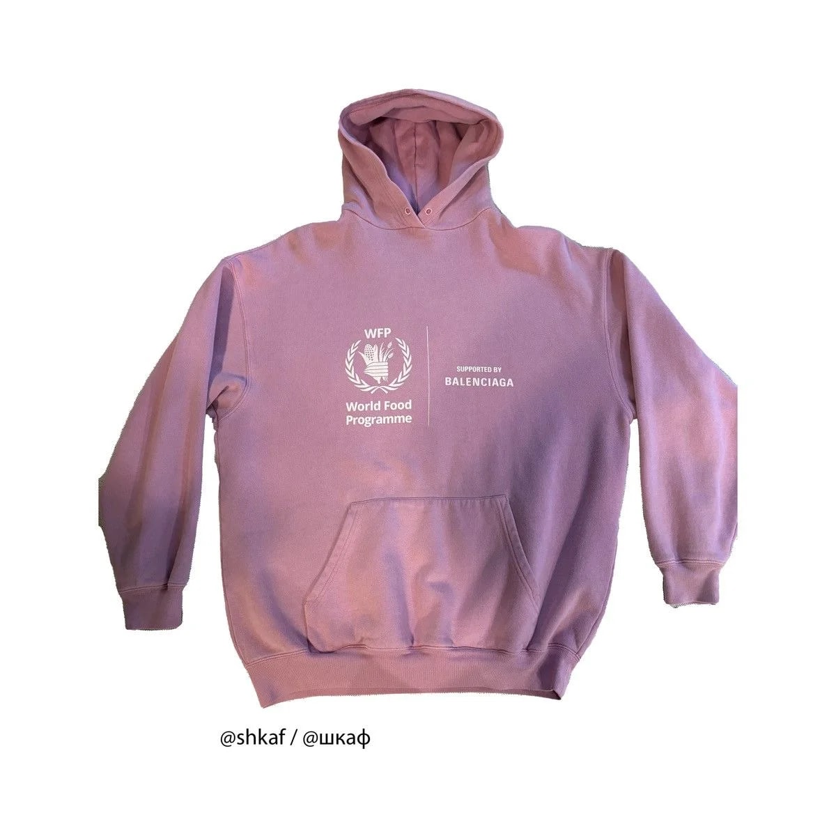 Balenciaga — Balenciaga World Food Programme Hoodie — streetwear — resale