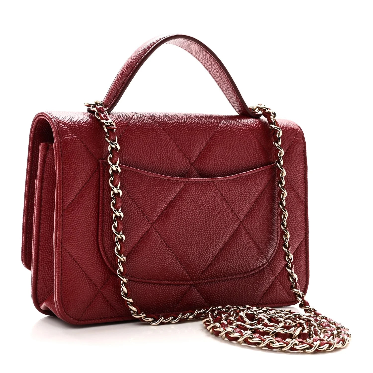 Shiny Turnlock Top Handle Wallet on Chain WOC 3