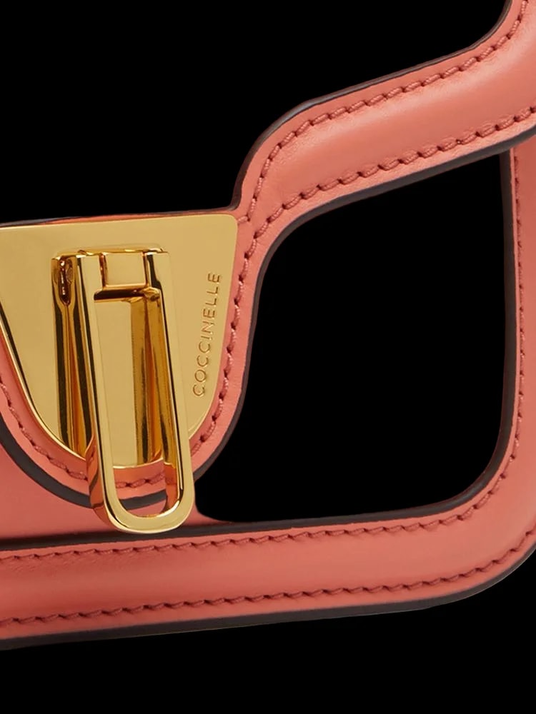 Coccinelle Structured Smooth Cowhide — Rose Gold 4