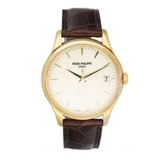 Patek Philippe — Patek Philippe Calatrava 5227J Ivory Dial 18K Yellow Gold Box Papers — Watch — resale