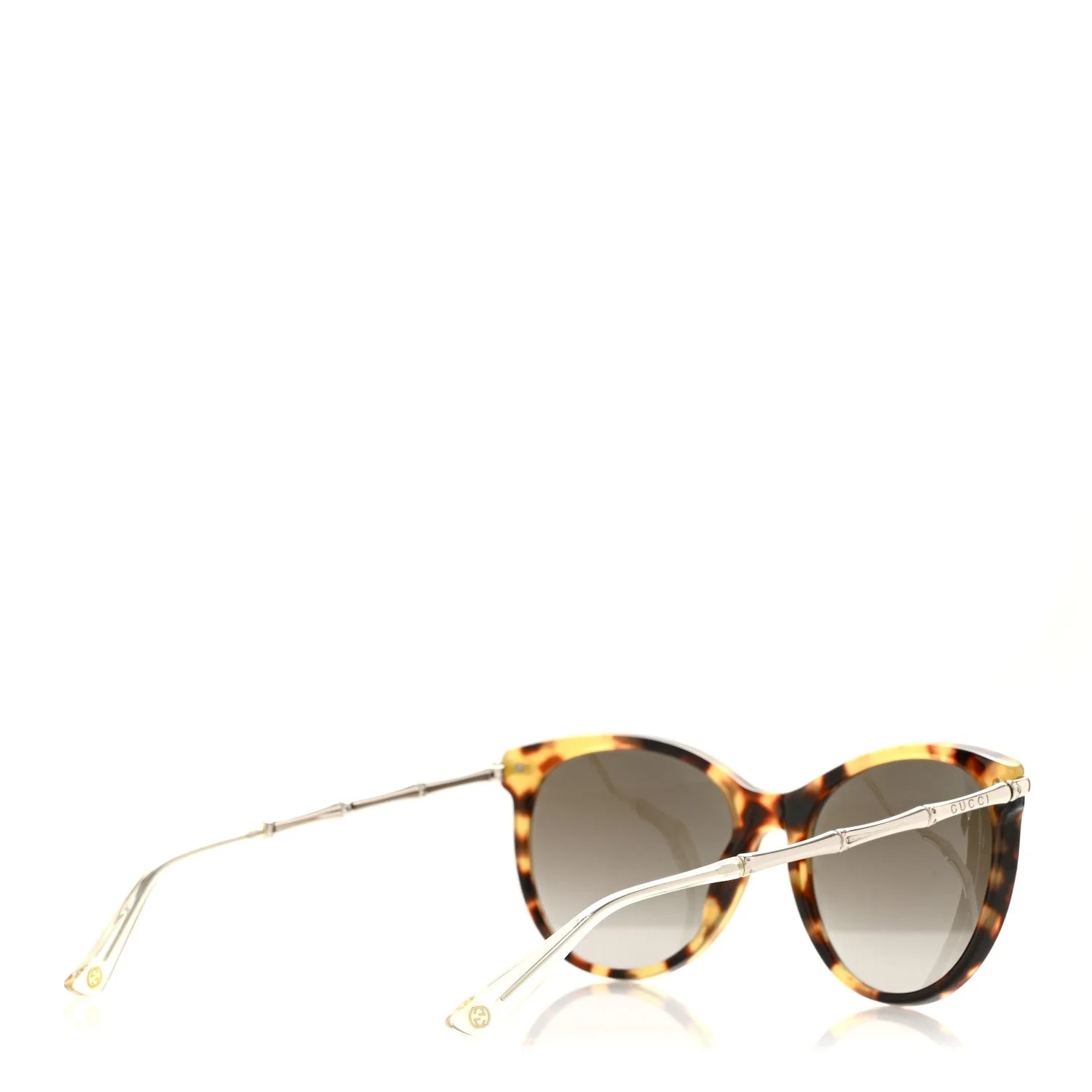 Bamboo Cat Eye GG Sunglasses Tortoise 4