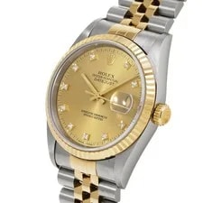Rolex Datejust 16233G 36mm Stainless Steel Champagne #WW1622 2