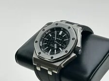 Audemars Piguet Royal Oak Black - 15710ST.OO.A002CA.01. Full Set. 4