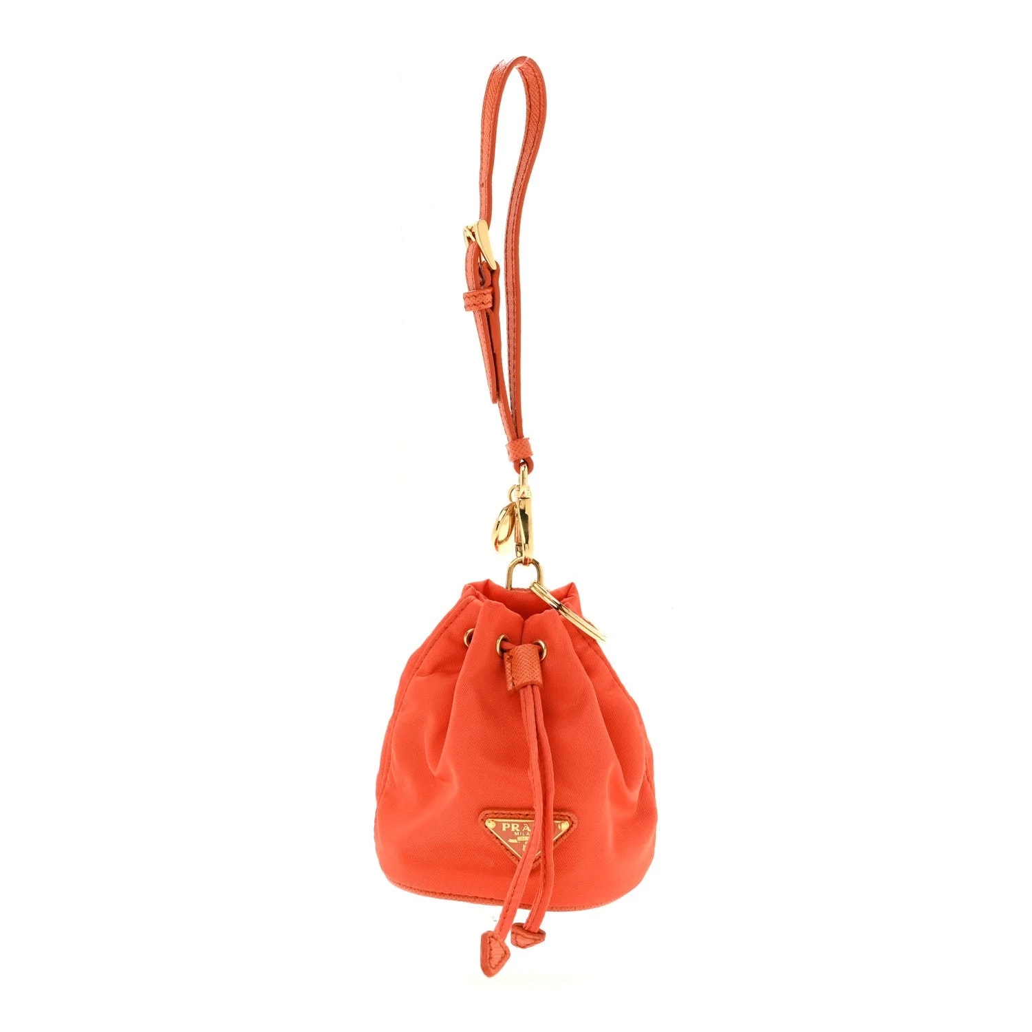 Prada — Mini Icon Keychain Charm Arancio — Accessory — resale