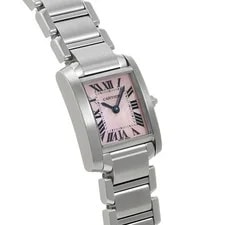 Cartier Tank W51028Q3 ( 2384) 25mm Stainless Steel Pink #WW2611 3