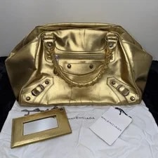 Balenciaga — Balenciaga City Metallic Studs Top Handles Barrel — Handbag — resale