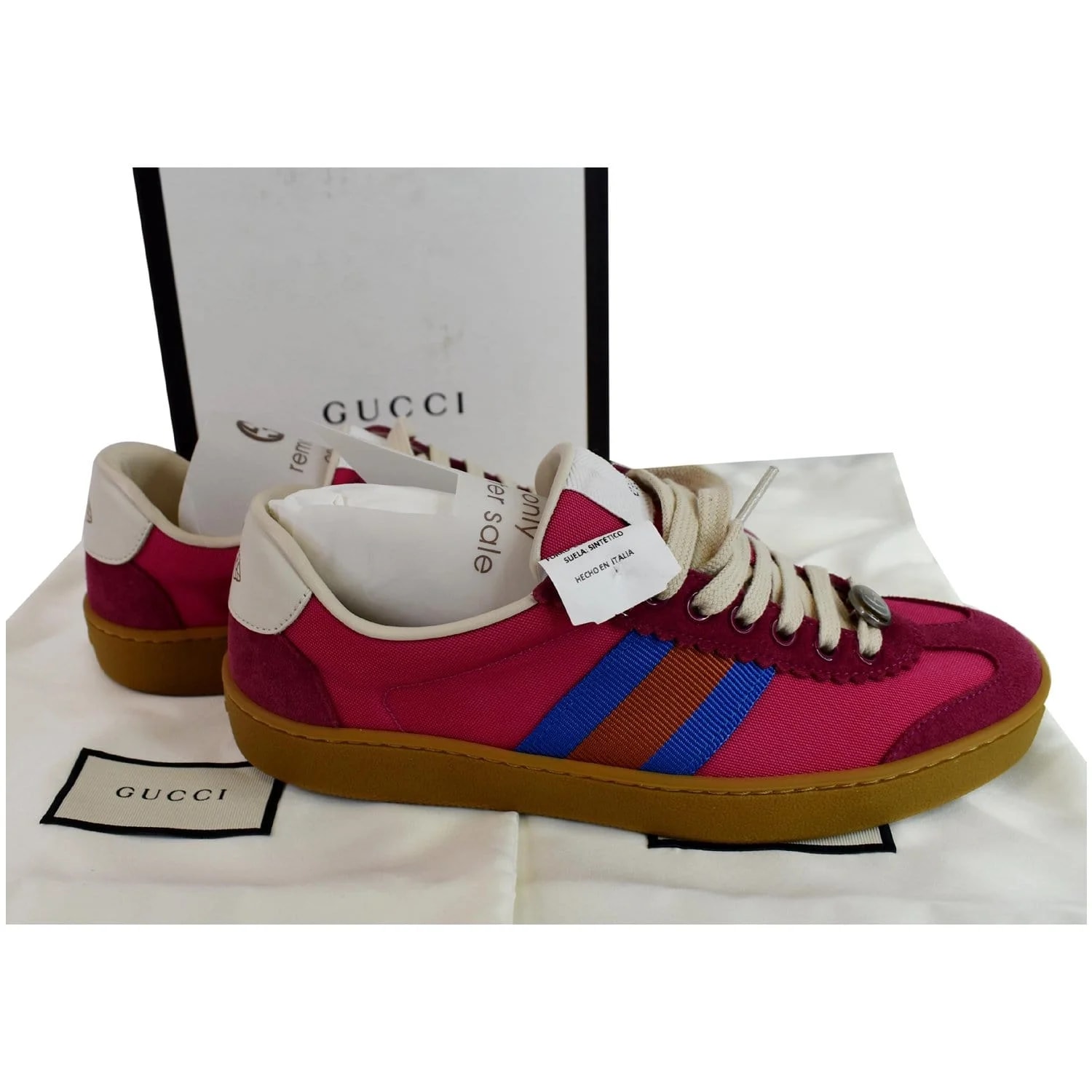 Gucci Web GG Bee Low Top 525292 US 2