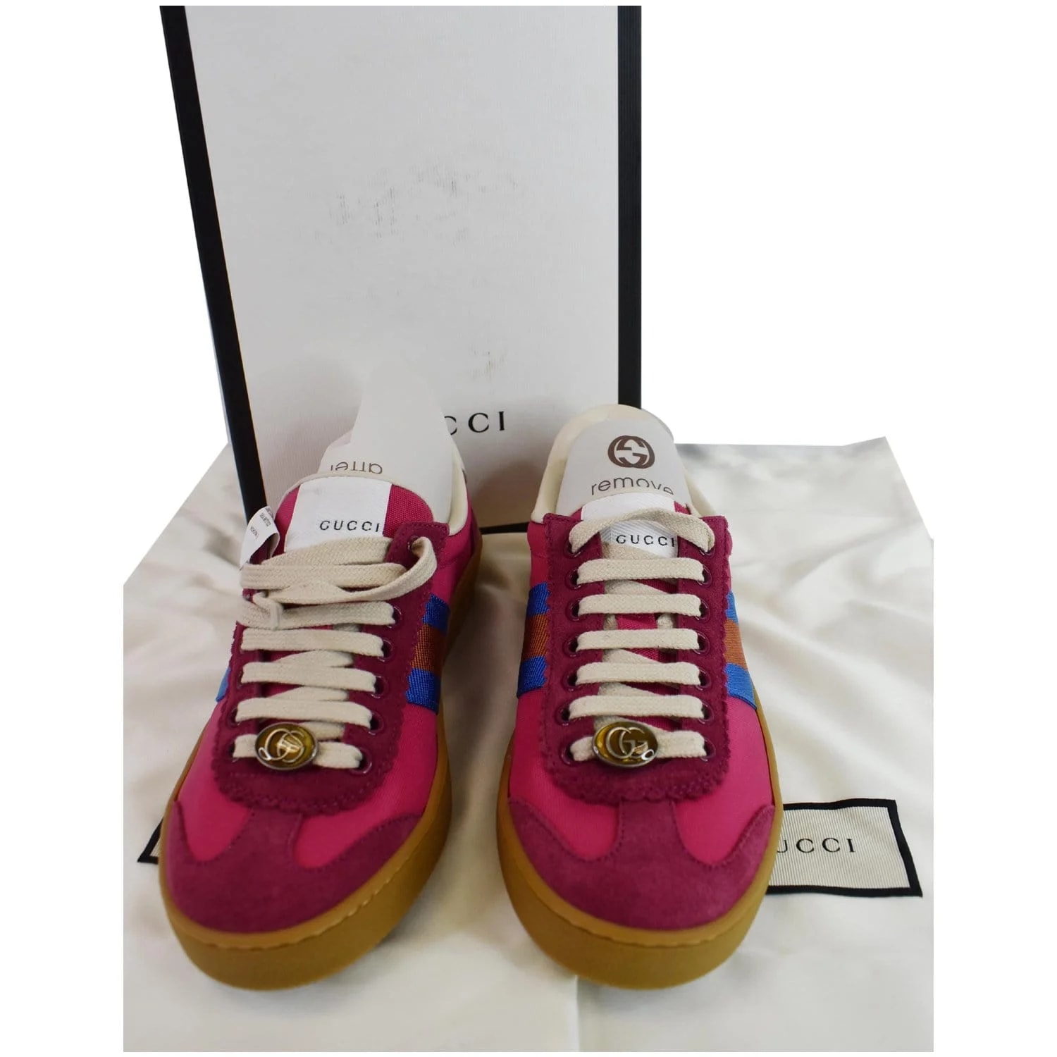 Gucci Web GG Bee Low Top 525292 US 3