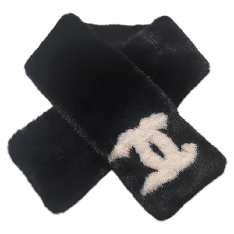 Chanel — Chanel Sport and Faux Fur CC Scarf — Accessory — resale
