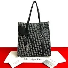 Dior — Item With Christian Dior Trotter Pattern Saddle Flap Lea — Handbag — resale