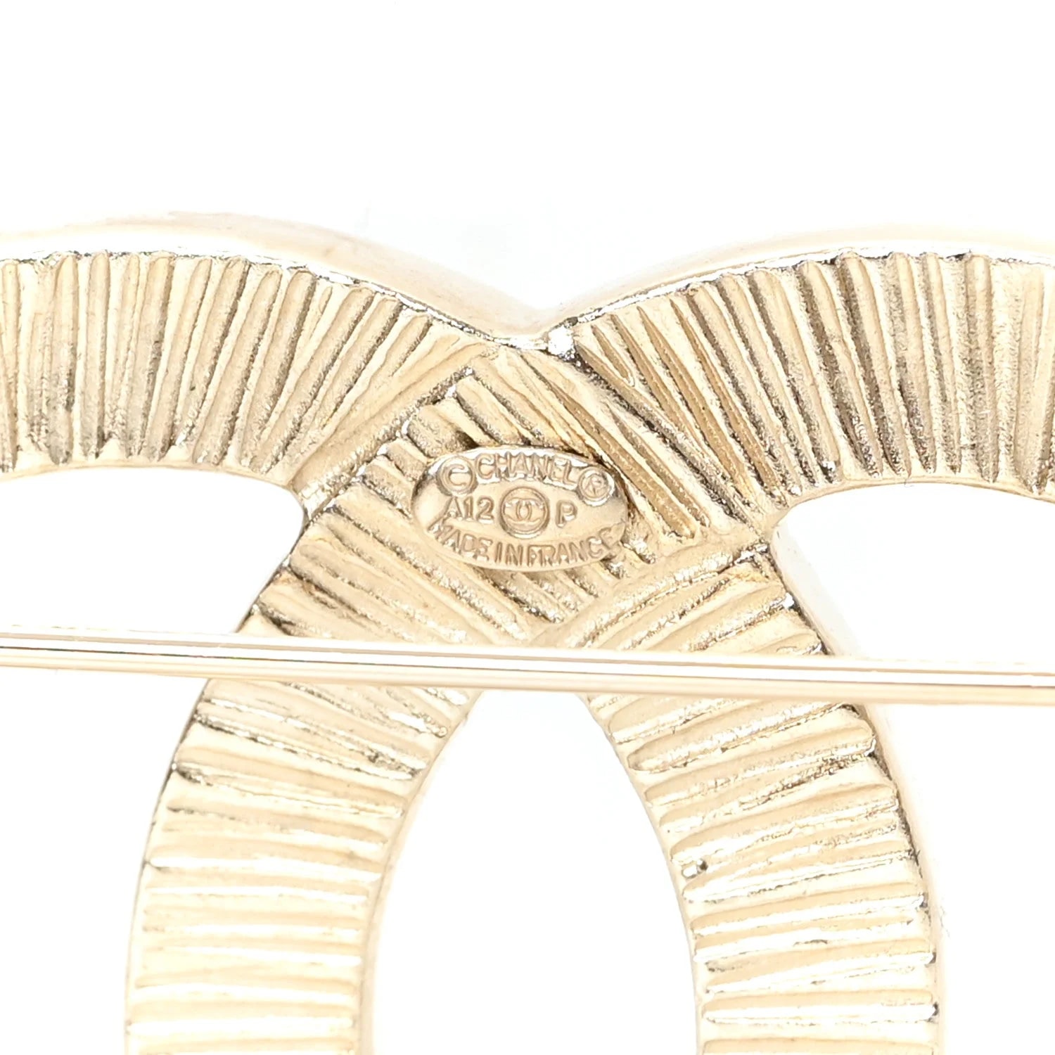 Studded CC Brooch Pin 3
