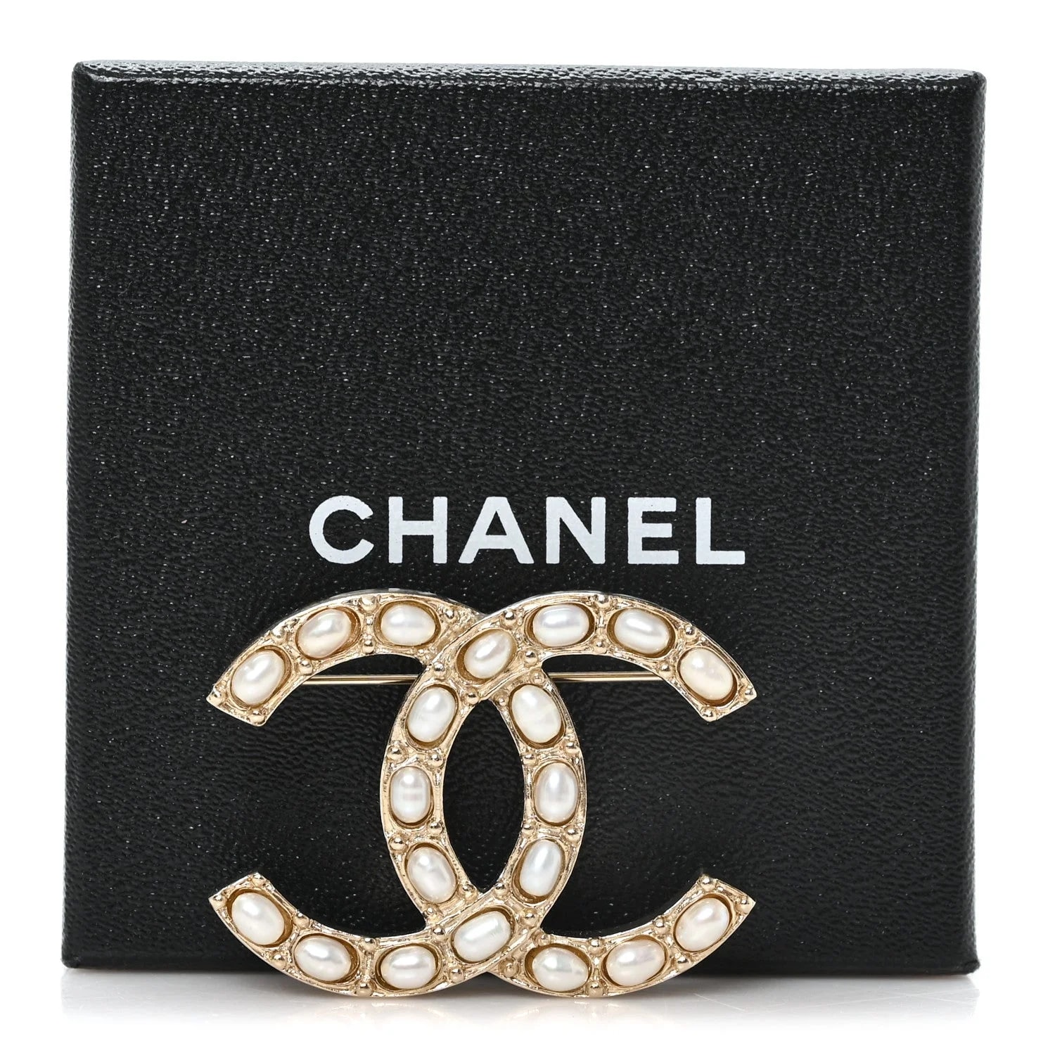 Studded CC Brooch Pin 4