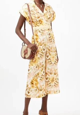 Zimmermann Rosa Belted Floral-Print Jumpsuit 3