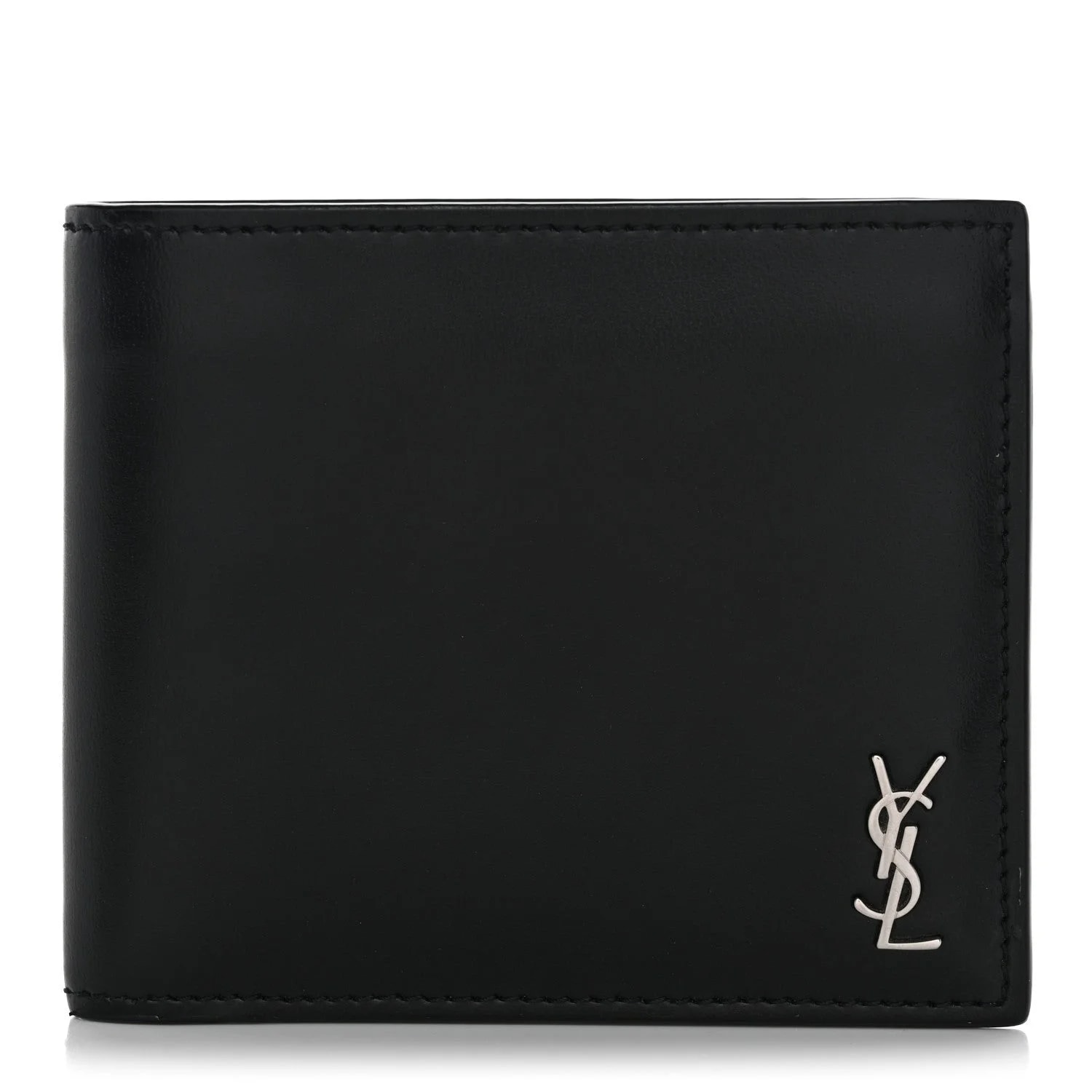 Saint Laurent — Matte Tiny Cassandre East West Wallet — Accessory — resale