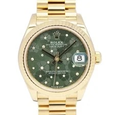 Rolex — Rolex Datejust 278278 31mm Yellow Gold Green #UW044 — Watch — resale