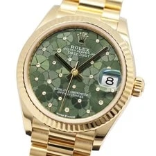 Rolex Datejust 278278 31mm Yellow Gold Green #UW044 2
