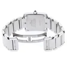 Cartier Tank Française MM WSTA0005 25mm SS Beige #C4029 4