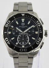 TAG Heuer Aquaracer CAY111A.BA0927 Quartz Chronograph 300M 43MM Black 4