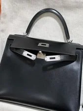 Hermes Kelly 28 89 Box Calf PHW No Receipt Auth 3