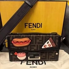 Fendi — Fendi Baguette Soft Trunk Pattern — Handbag — resale