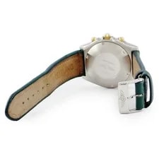 Breitling Chronomat B13047 Stainless Steel Leather 40mm Green Dial #HDW1008 3