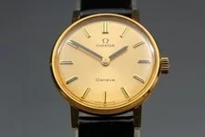1972 Near Omega Geneve 23mm 511.409 Manual Wind Gold Dial 2