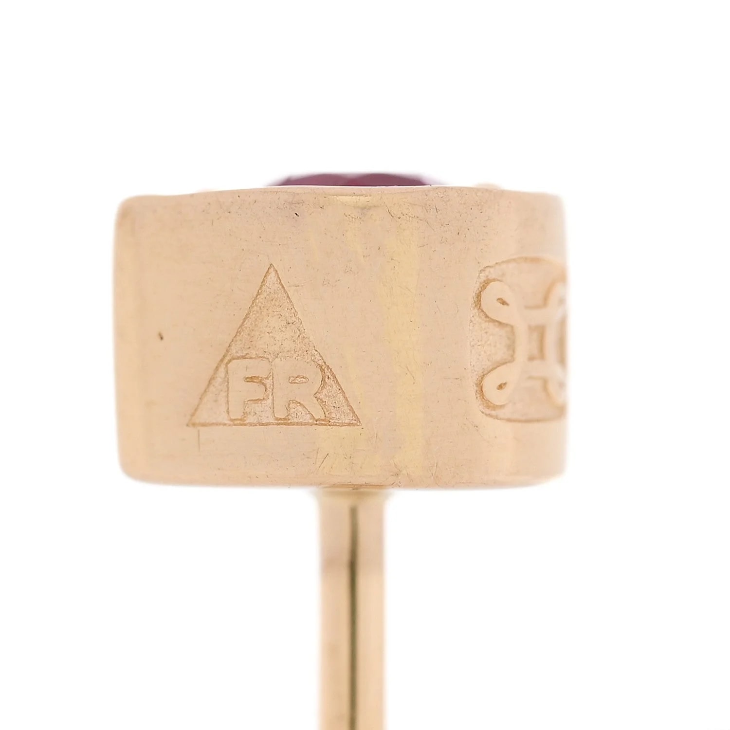 18K Yellow Gold Forever & Always A Pair Single 4