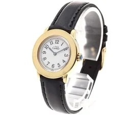 Cartier — Cartier Ronde Solo W1008843 27mm Leather Beige Dial Quartz #C8943 — Watch — resale